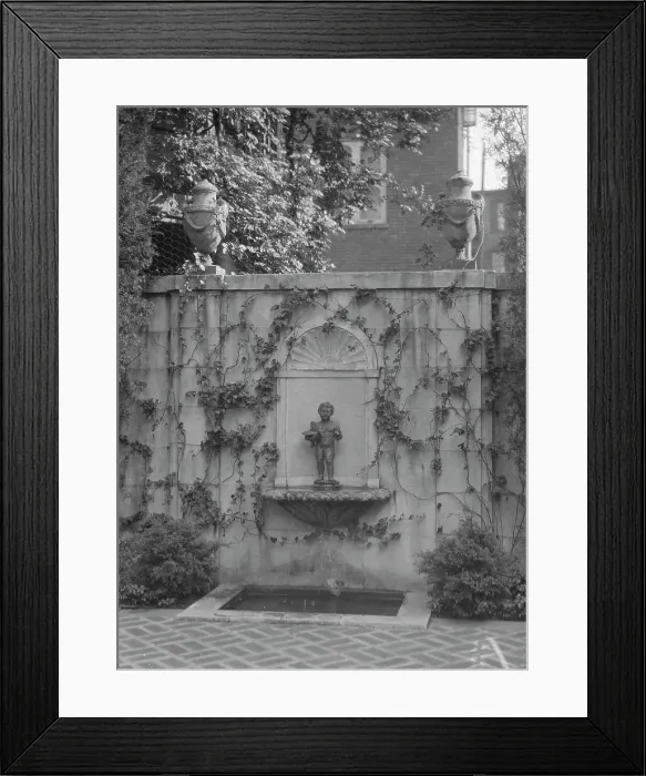 Framed Print : Lewisohn house and garden, 1920 Nov. 12. Creator: Arnold Genthe Framed Print : Lewisohn house and garden, 1920 Nov. 12. Creator: Arnold Genthe