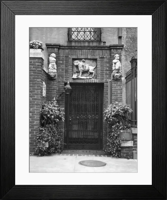 Framed Print : Lewisohn house and garden, ca. 1920. Creator: Arnold Genthe Framed Print : Lewisohn house and garden, ca. 1920. Creator: Arnold Genthe