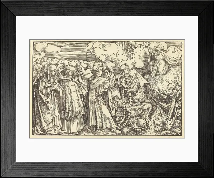 Framed Print : Allegory - Religious Frivolity. Creator: Hans Weiditz Framed Print : Allegory - Religious Frivolity. Creator: Hans Weiditz