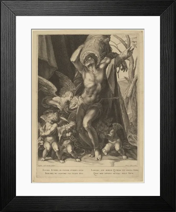 Framed Print : The Martyrdom of Saint Sebastian, c. 1620. Creator: Aegidius Sadeler II Framed Print : The Martyrdom of Saint Sebastian, c. 1620. Creator: Aegidius Sadeler II