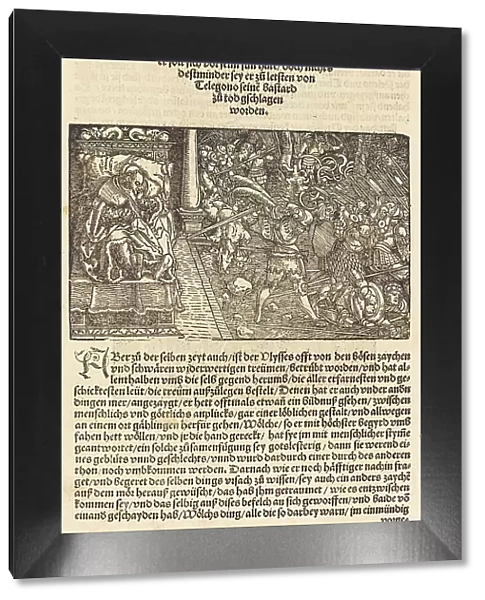 Page from Troianischen Kreig - Ausberg, 1536. Creator: Hans Weiditz