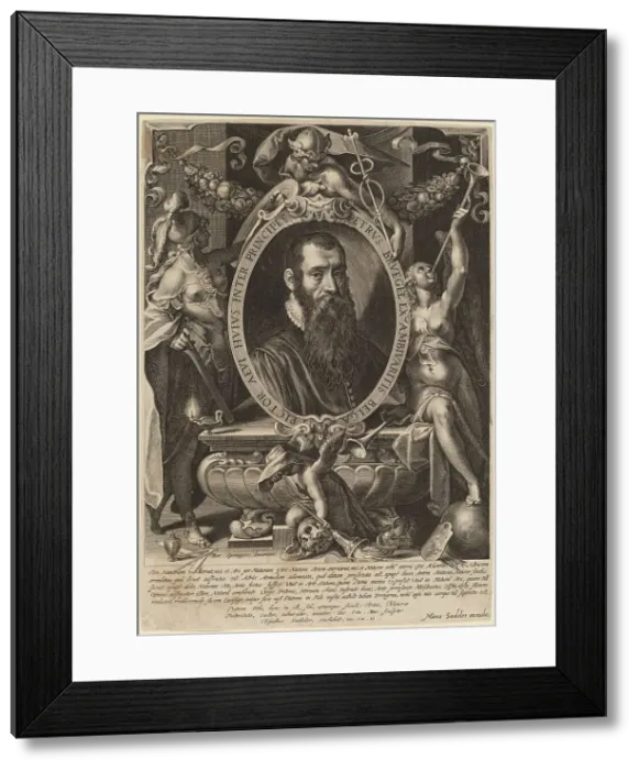 Framed Print : Pieter Brueghel, the Younger, 1606. Creator: Aegidius Sadeler II Framed Print : Pieter Brueghel, the Younger, 1606. Creator: Aegidius Sadeler II