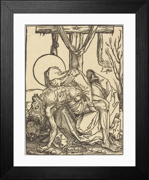 Framed Print : Pietà. Creator: Hans Weiditz Framed Print : Pietà. Creator: Hans Weiditz