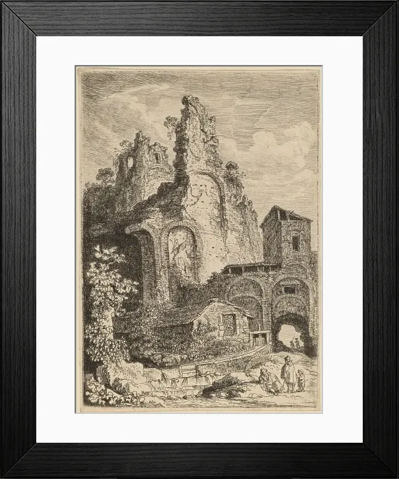 Framed Print : The Old Palace at Tivoli, c. 1764. Creator: Franz Edmund Weirotter Framed Print : The Old Palace at Tivoli, c. 1764. Creator: Franz Edmund Weirotter
