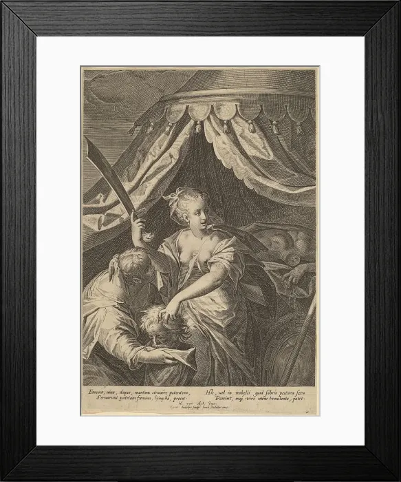 Framed Print : Judith with the Head of Holofernes. Creator: Aegidius Sadeler II Framed Print : Judith with the Head of Holofernes. Creator: Aegidius Sadeler II