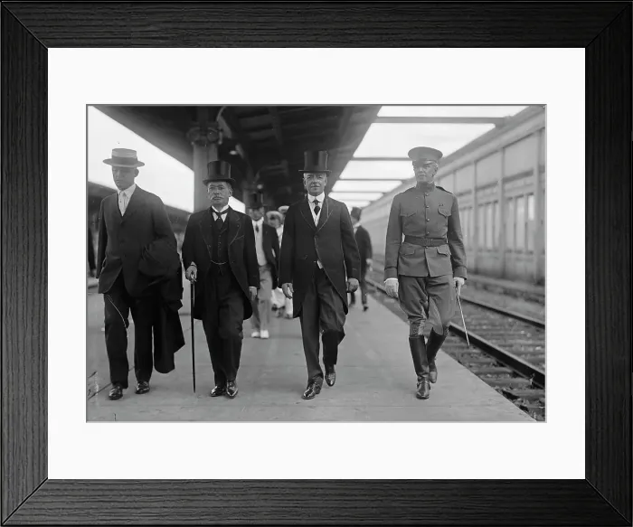 Framed Print : Japanese Mission To U.S. - Ishii, Lansing, Harts, 1917. Creator: Harris & Ewing. Japanese Mission To U.S. - Ishii, Lansing, Harts, 1917. Creator: Harris & Ewing Framed Print : Japanese Mission To U.S. - Ishii, Lansing, Harts, 1917. Creator: Harris & Ewing. Japanese Mission To U.S. - Ishii, Lansing, Harts, 1917. Creator: Harris & Ewing