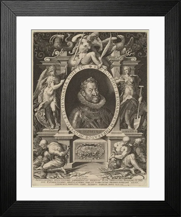 Framed Print : Rudolph II, 1603. Creator: Aegidius Sadeler II Framed Print : Rudolph II, 1603. Creator: Aegidius Sadeler II