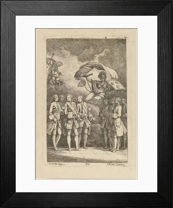Framed Print : Nella Venuta in Roma: pl. 4, 1764. Creator: Franz Edmund Weirotter Framed Print : Nella Venuta in Roma: pl. 4, 1764. Creator: Franz Edmund Weirotter