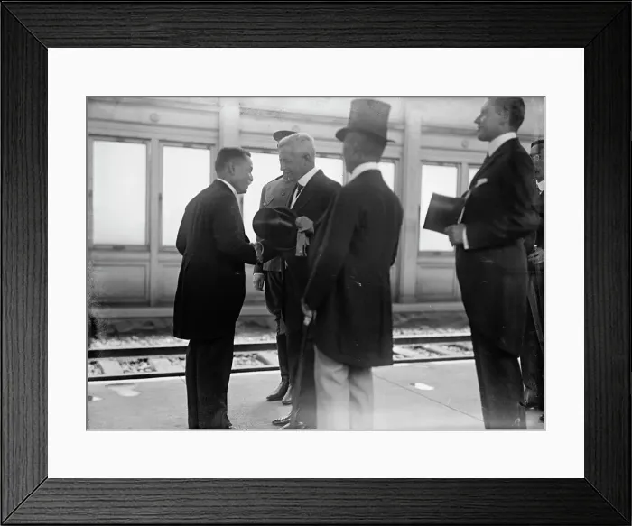 Framed Print : Japanese Mission To U.S. at Union Station: Ishii; Harts; Lansing; Sato; William Philips, 1917. Creator: Harris & Ewing. Japanese Mission To U.S. at Union Station: Ishii; Harts; Lansing; Sato; William Philips, 1917. Creator: Harris & Ewing Framed Print : Japanese Mission To U.S. at Union Station: Ishii; Harts; Lansing; Sato; William Philips, 1917. Creator: Harris & Ewing. Japanese Mission To U.S. at Union Station: Ishii; Harts; Lansing; Sato; William Philips, 1917. Creator: Harris & Ewing