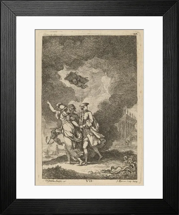 Framed Print : Nella Venuta in Roma: pl. 7, 1764. Creator: Franz Edmund Weirotter Framed Print : Nella Venuta in Roma: pl. 7, 1764. Creator: Franz Edmund Weirotter