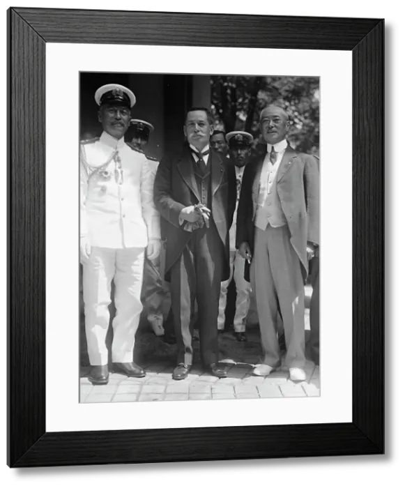Framed Print : Japanese Mission To U.S. - Vice Adm. Takeshita; Viscount Ishii; Amb. Sato, 1917. Creator: Harris & Ewing. Japanese Mission To U.S. - Vice Adm. Takeshita; Viscount Ishii; Amb. Sato, 1917. Creator: Harris & Ewing Framed Print : Japanese Mission To U.S. - Vice Adm. Takeshita; Viscount Ishii; Amb. Sato, 1917. Creator: Harris & Ewing. Japanese Mission To U.S. - Vice Adm. Takeshita; Viscount Ishii; Amb. Sato, 1917. Creator: Harris & Ewing