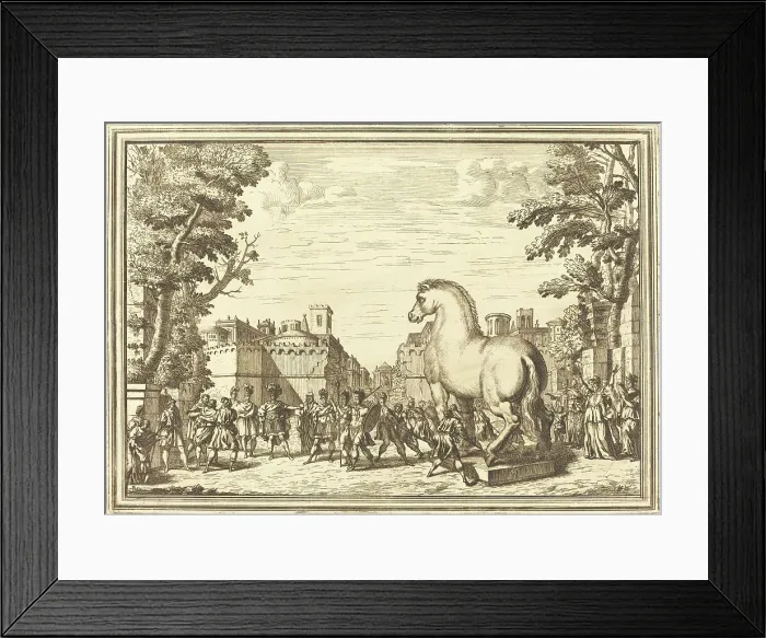 Framed Print : Il Greco in Troia: Plate 4. Creator: Arnold van Westerhout