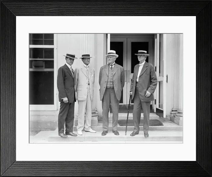 Framed Print : Kansas City Bankers, Charles S. Keith; R.A. Long; J.B. White; Sen. W.J. Stone of Mo. 1914. Creator: Harris & Ewing. Kansas City Bankers, Charles S. Keith; R.A. Long; J.B. White; Sen. W.J. Stone of Mo. 1914. Creator: Harris & Ewing Framed Print : Kansas City Bankers, Charles S. Keith; R.A. Long; J.B. White; Sen. W.J. Stone of Mo. 1914. Creator: Harris & Ewing. Kansas City Bankers, Charles S. Keith; R.A. Long; J.B. White; Sen. W.J. Stone of Mo. 1914. Creator: Harris & Ewing