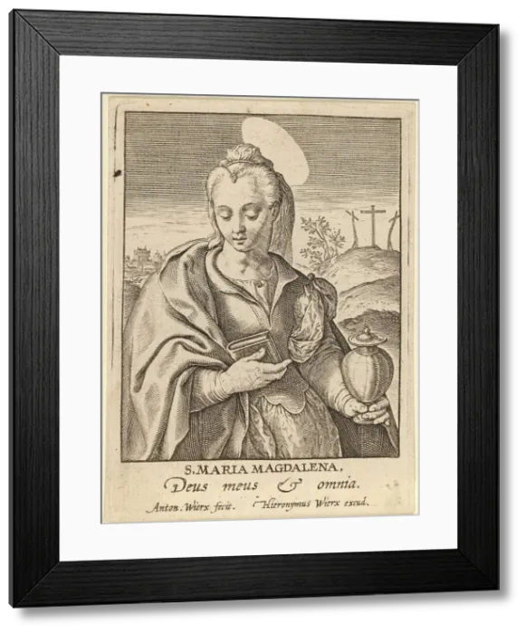 Framed Print : S. Maria Magdalena. Creator: Antonius Wierix Framed Print : S. Maria Magdalena. Creator: Antonius Wierix
