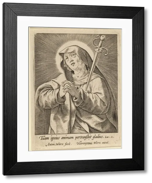 Framed Print : Tuam ipsius animam.... Creator: Antonius Wierix Framed Print : Tuam ipsius animam.... Creator: Antonius Wierix