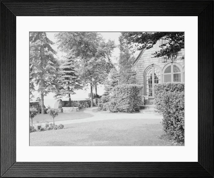 Framed Print : Edge, Charles N. residence and garden, 1933 Creator: Arnold Genthe Framed Print : Edge, Charles N. residence and garden, 1933 Creator: Arnold Genthe