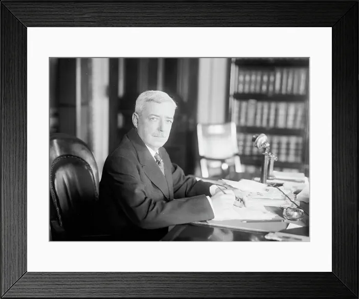 Framed Print : Robert Lansing, Secretary of State, at Desk, 1917. Creator: Harris & Ewing. Robert Lansing, Secretary of State, at Desk, 1917. Creator: Harris & Ewing Framed Print : Robert Lansing, Secretary of State, at Desk, 1917. Creator: Harris & Ewing. Robert Lansing, Secretary of State, at Desk, 1917. Creator: Harris & Ewing