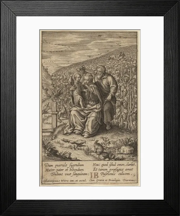 Framed Print : Dum pierulo fugendum.... Creator: Hieronymous Wierix Framed Print : Dum pierulo fugendum.... Creator: Hieronymous Wierix