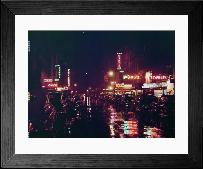 Framed Print : 52nd Street, New York, N.Y. ca. July 1948. Creator: William Paul Gottlieb Framed Print : 52nd Street, New York, N.Y. ca. July 1948. Creator: William Paul Gottlieb