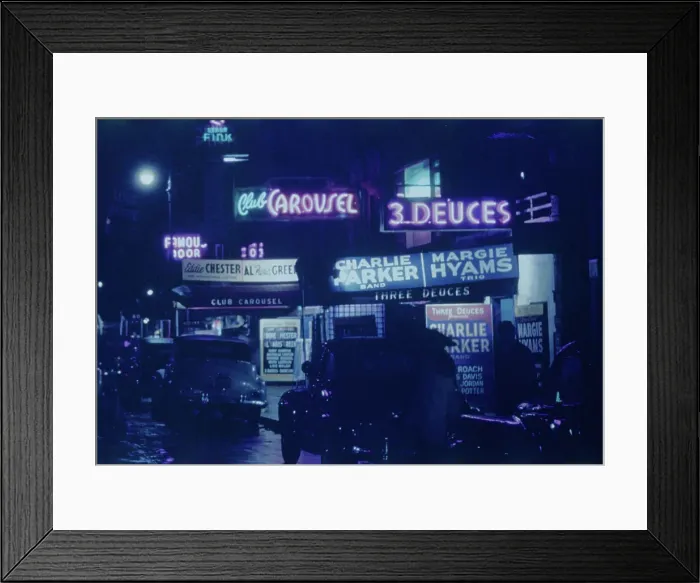 Framed Print : 52nd Street, New York, N.Y. ca. 1948. Creator: William Paul Gottlieb Framed Print : 52nd Street, New York, N.Y. ca. 1948. Creator: William Paul Gottlieb