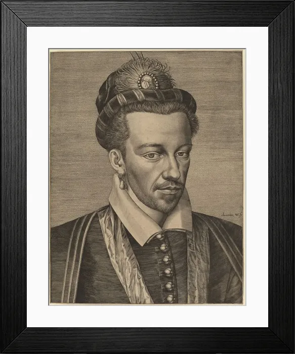 Framed Print : Henry of Navarre. Creator: Hieronymous Wierix Framed Print : Henry of Navarre. Creator: Hieronymous Wierix