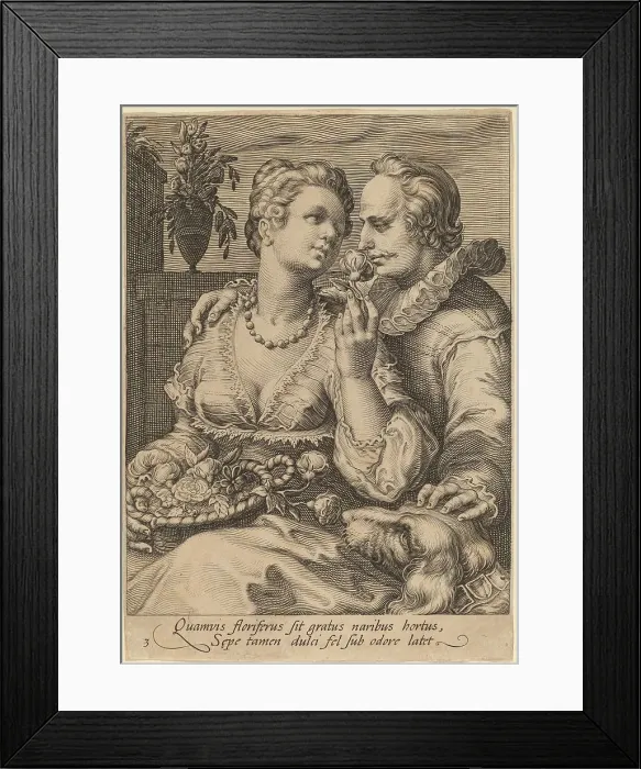 Framed Print : Smell. Creator: Jan Saenredam Framed Print : Smell. Creator: Jan Saenredam