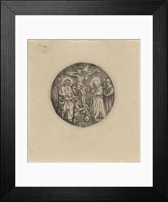 Framed Print : The Crucifixion called the Sword Pommel of Maxmilian. Creators: Hieronymous Wierix, Antonius Wierix Framed Print : The Crucifixion called the Sword Pommel of Maxmilian. Creators: Hieronymous Wierix, Antonius Wierix