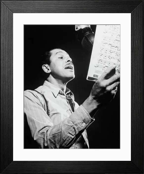 Framed Print : Portrait of Cab Calloway, Columbia studio, New York, N.Y. ca. Mar. 1947. Creator: William Paul Gottlieb Framed Print : Portrait of Cab Calloway, Columbia studio, New York, N.Y. ca. Mar. 1947. Creator: William Paul Gottlieb