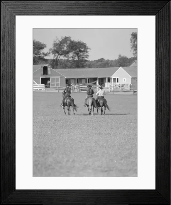Framed Print : Horse show or show jumping event, between 1911 and 1942. Creator: Arnold Genthe Framed Print : Horse show or show jumping event, between 1911 and 1942. Creator: Arnold Genthe