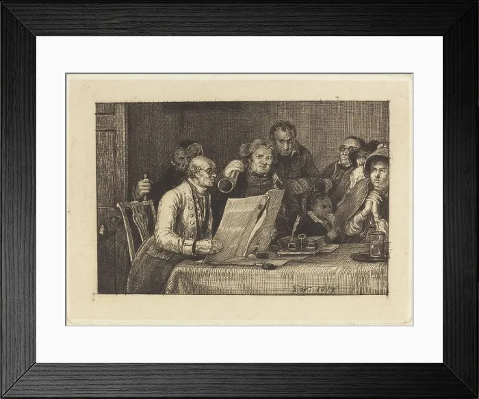 Framed Print : Reading the Will, 1819. Creator: David Wilkie Framed Print : Reading the Will, 1819. Creator: David Wilkie
