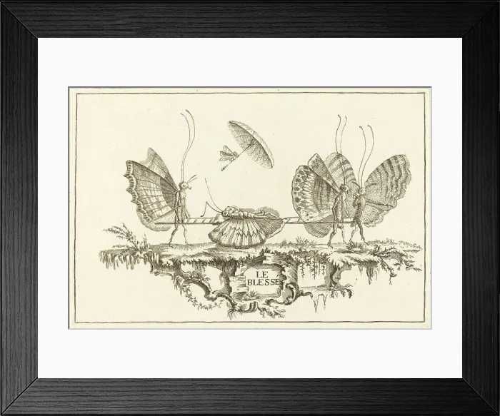 Framed Print : Le Damier, in or after 1756. Creator: Charles-Germain de Saint-Aubin Framed Print : Le Damier, in or after 1756. Creator: Charles-Germain de Saint-Aubin