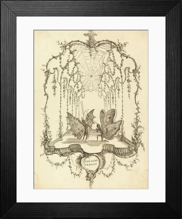 Framed Print : Théâtre Français, in or after 1756. Creator: Charles-Germain de Saint-Aubin Framed Print : Théâtre Français, in or after 1756. Creator: Charles-Germain de Saint-Aubin