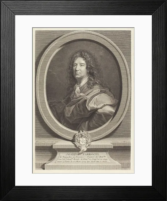 Framed Print : Joseph Parrocel, 1744. Creator: Johann Georg Wille Framed Print : Joseph Parrocel, 1744. Creator: Johann Georg Wille