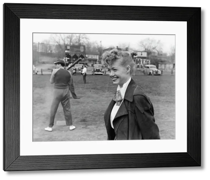 Framed Print : Portrait of June Christy and Pete Rugolo, 1947 or 1948. Creator: William Paul Gottlieb Framed Print : Portrait of June Christy and Pete Rugolo, 1947 or 1948. Creator: William Paul Gottlieb