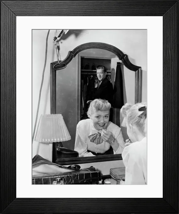 Framed Print : Portrait of June Christy and Bob Cooper, 1947 or 1948. Creator: William Paul Gottlieb Framed Print : Portrait of June Christy and Bob Cooper, 1947 or 1948. Creator: William Paul Gottlieb
