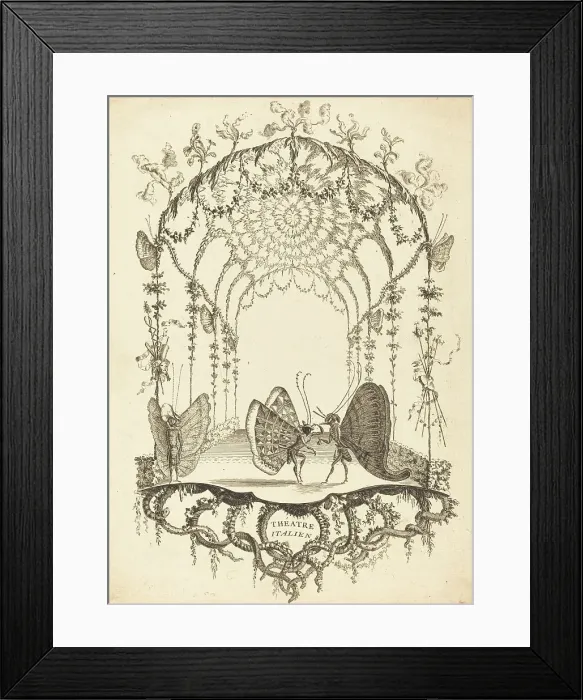 Framed Print : Théâtre Italien, in or after 1756. Creator: Charles-Germain de Saint-Aubin Framed Print : Théâtre Italien, in or after 1756. Creator: Charles-Germain de Saint-Aubin