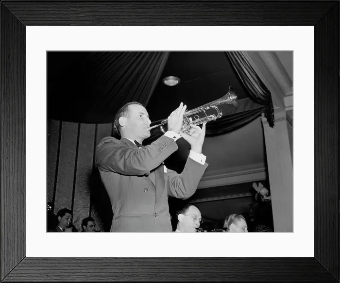Framed Print : Portrait of Larry Clinton, New York, N.Y.(?), 1938. Creator: William Paul Gottlieb Framed Print : Portrait of Larry Clinton, New York, N.Y.(?), 1938. Creator: William Paul Gottlieb