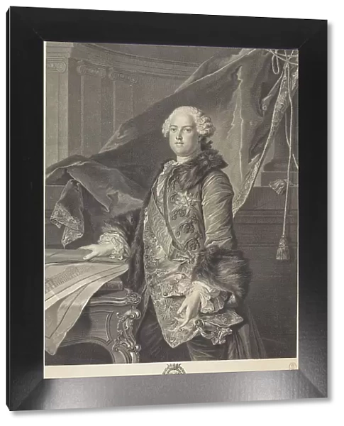 Abel Francois Poisson, Marquis de Marigny. 1761. Creator: Johann Georg Wille