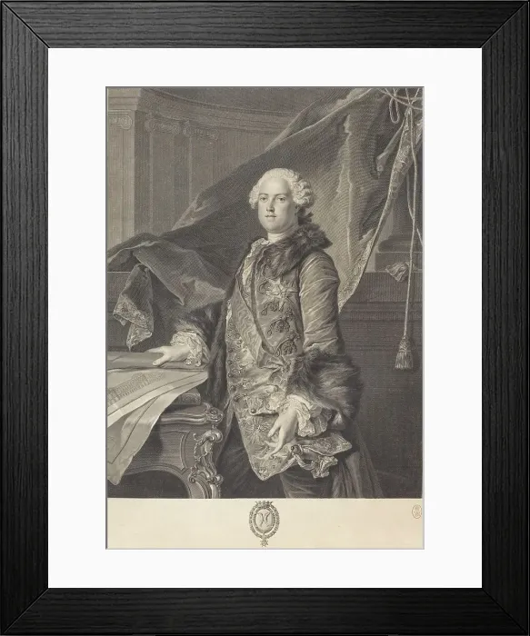 Framed Print : Abel Francois Poisson, Marquis de Marigny. 1761. Creator: Johann Georg Wille Framed Print : Abel Francois Poisson, Marquis de Marigny. 1761. Creator: Johann Georg Wille