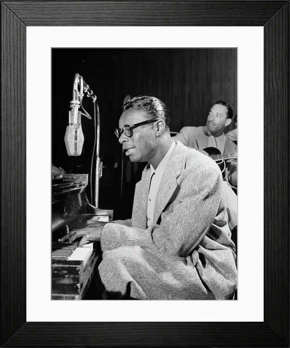 Framed Print : Portrait of Nat King Cole and Oscar Moore, New York, N.Y. ca. July 1946. Creator: William Paul Gottlieb Framed Print : Portrait of Nat King Cole and Oscar Moore, New York, N.Y. ca. July 1946. Creator: William Paul Gottlieb