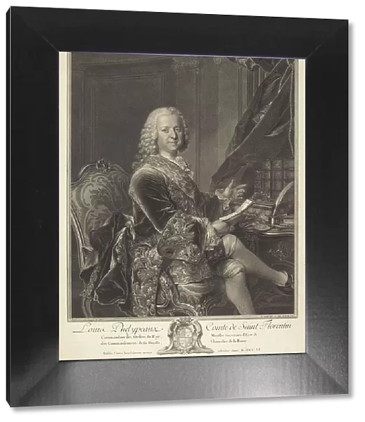 Louis Phelypeaux, comte de Saint Florentin, 1761. Creator: Johann Georg Wille