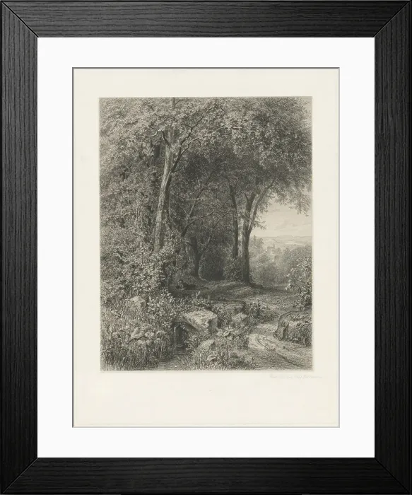 Framed Print : Summer, 1871. Creator: Eduard Willmann Framed Print : Summer, 1871. Creator: Eduard Willmann