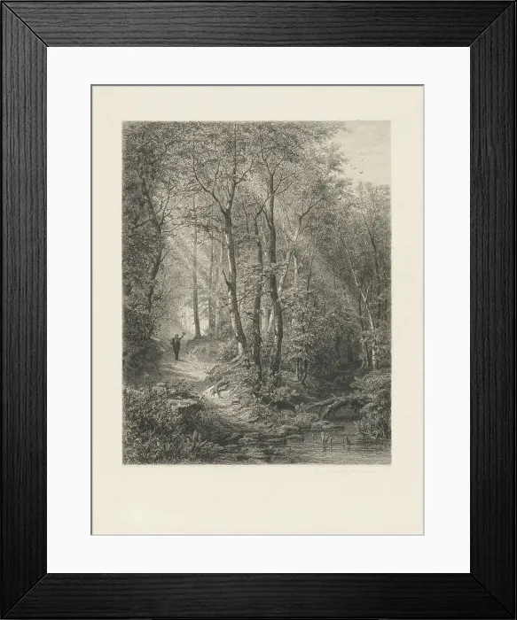 Framed Print : Spring, 1871. Creator: Eduard Willmann Framed Print : Spring, 1871. Creator: Eduard Willmann