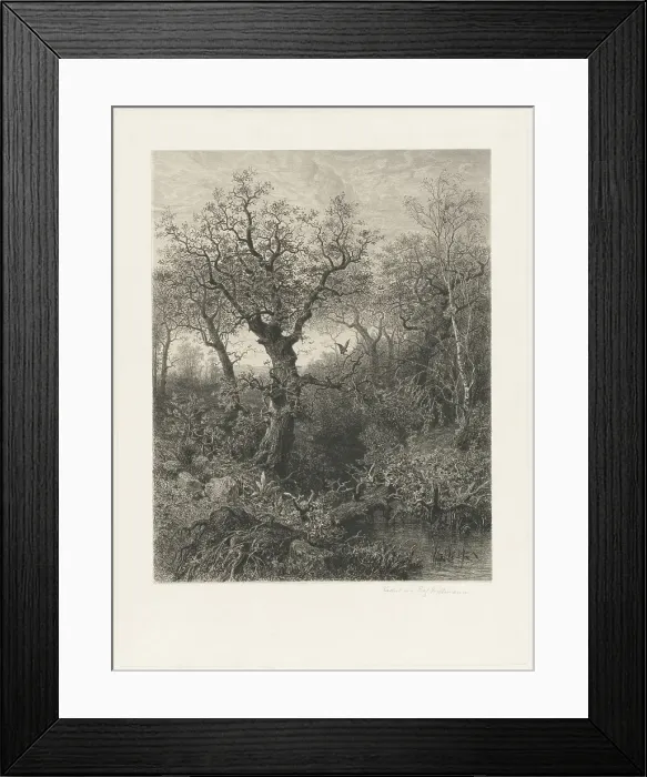 Framed Print : Autumn, 1871. Creator: Eduard Willmann Framed Print : Autumn, 1871. Creator: Eduard Willmann