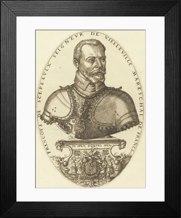 Framed Print : Francoys de Scepeaux, 1564. Creator: Pierre Woeiriot Framed Print : Francoys de Scepeaux, 1564. Creator: Pierre Woeiriot
