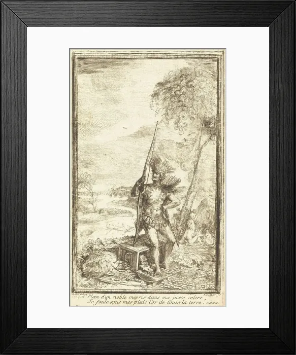 Framed Print : Frontispiece: Allegorical Composition (Composition allegorique), 1767. Creator: Gabriel de Saint-Aubin Framed Print : Frontispiece: Allegorical Composition (Composition allegorique), 1767. Creator: Gabriel de Saint-Aubin