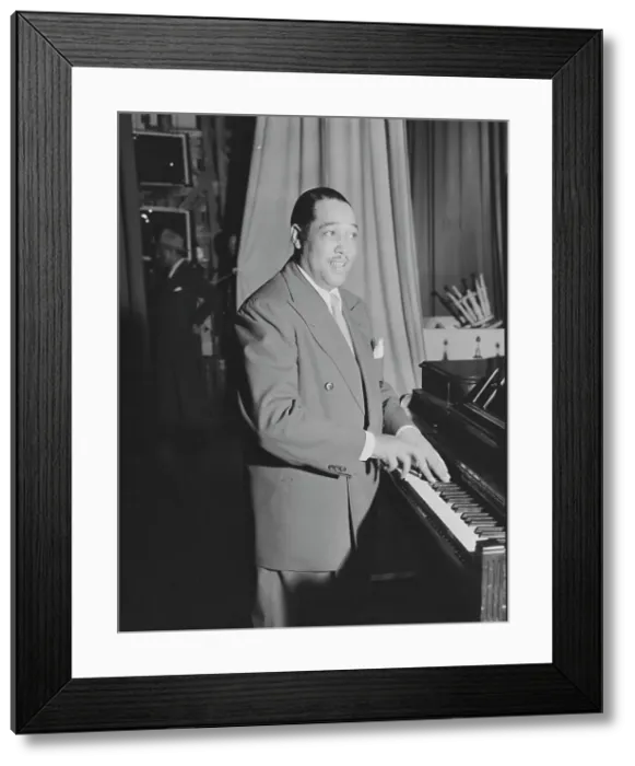Framed Print : Portrait of Duke Ellington, Howard Theater(?), Washington, D.C. ca. June 1946. Creator: William Paul Gottlieb Framed Print : Portrait of Duke Ellington, Howard Theater(?), Washington, D.C. ca. June 1946. Creator: William Paul Gottlieb