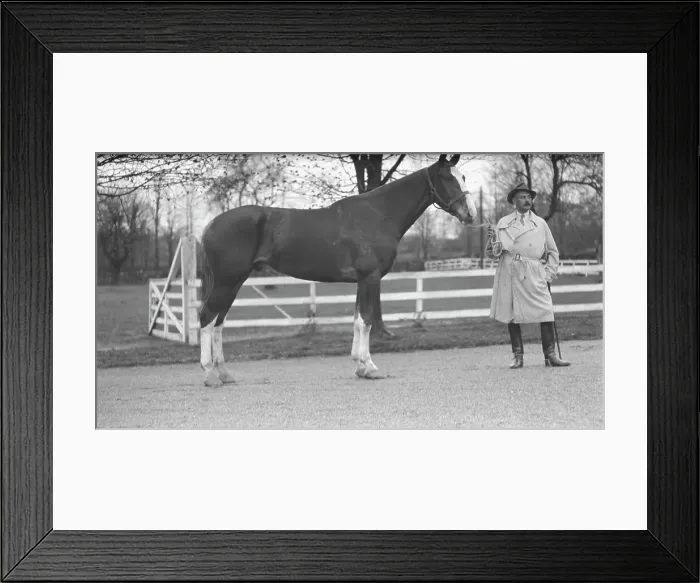 Framed Print : Rossbach, Max, Mr. with horse, 1932 May 1. Creator: Arnold Genthe Framed Print : Rossbach, Max, Mr. with horse, 1932 May 1. Creator: Arnold Genthe