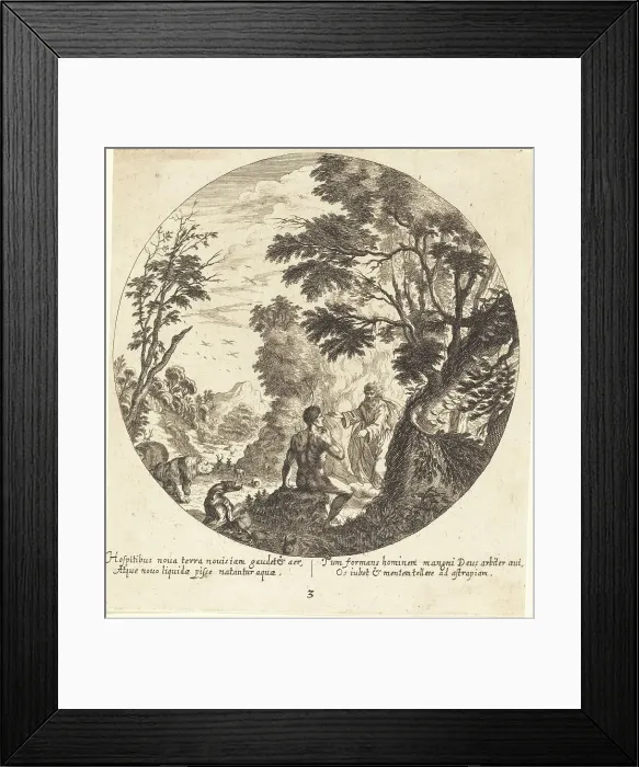 Framed Print : God Creating Man, 1665. Creator: Georg Andreas Wolfgang Framed Print : God Creating Man, 1665. Creator: Georg Andreas Wolfgang