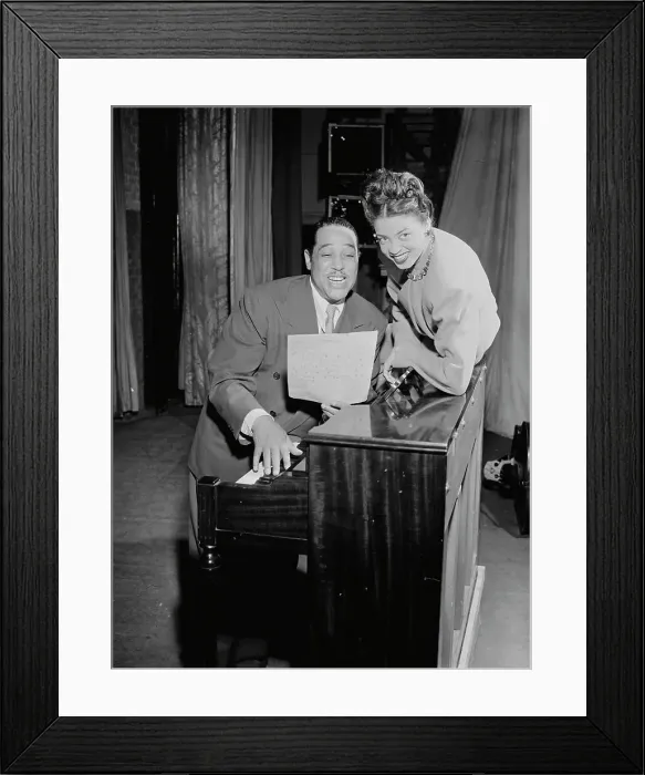 Framed Print : Portrait of Duke Ellington, Howard Theater(?), Washington, D.C. ca. June 1946. Creator: William Paul Gottlieb Framed Print : Portrait of Duke Ellington, Howard Theater(?), Washington, D.C. ca. June 1946. Creator: William Paul Gottlieb